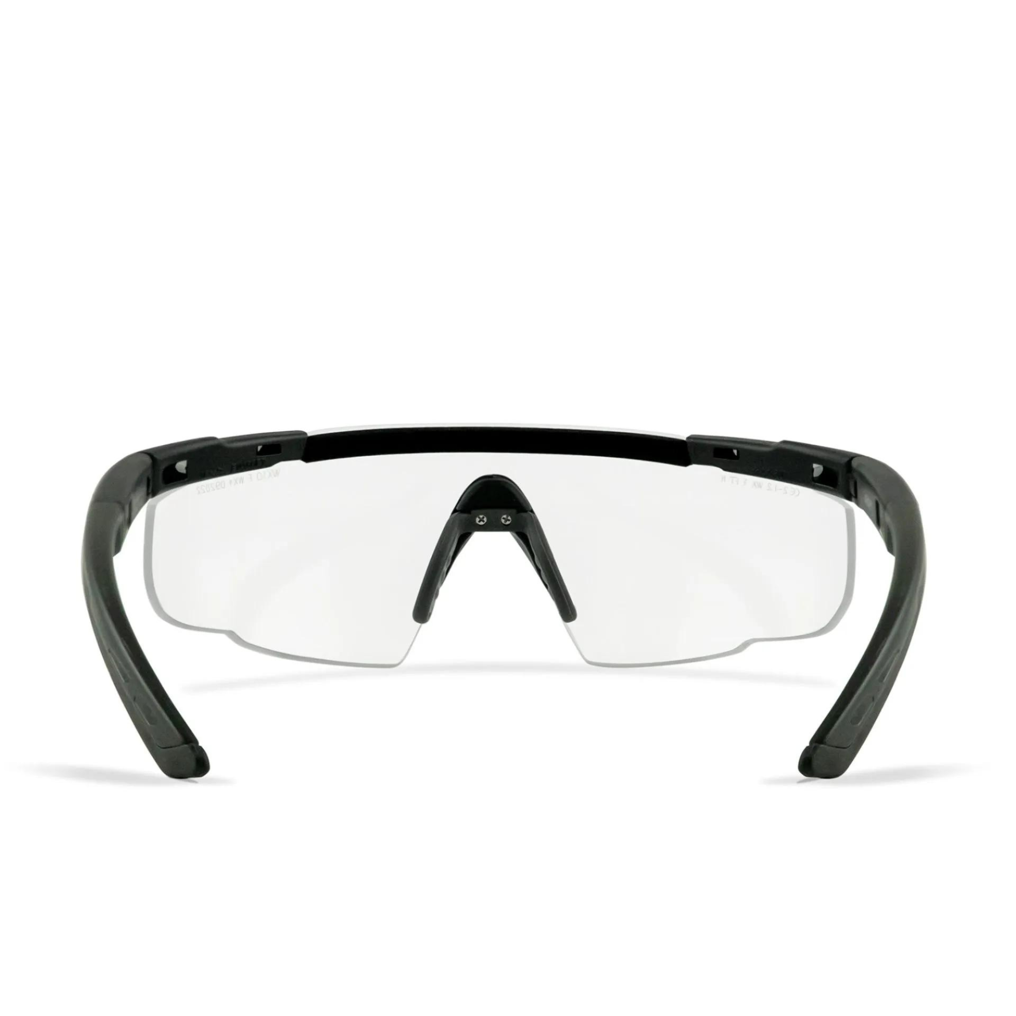Lunettes Balistique SABER ADVANCED - Noir et Verre Incolore