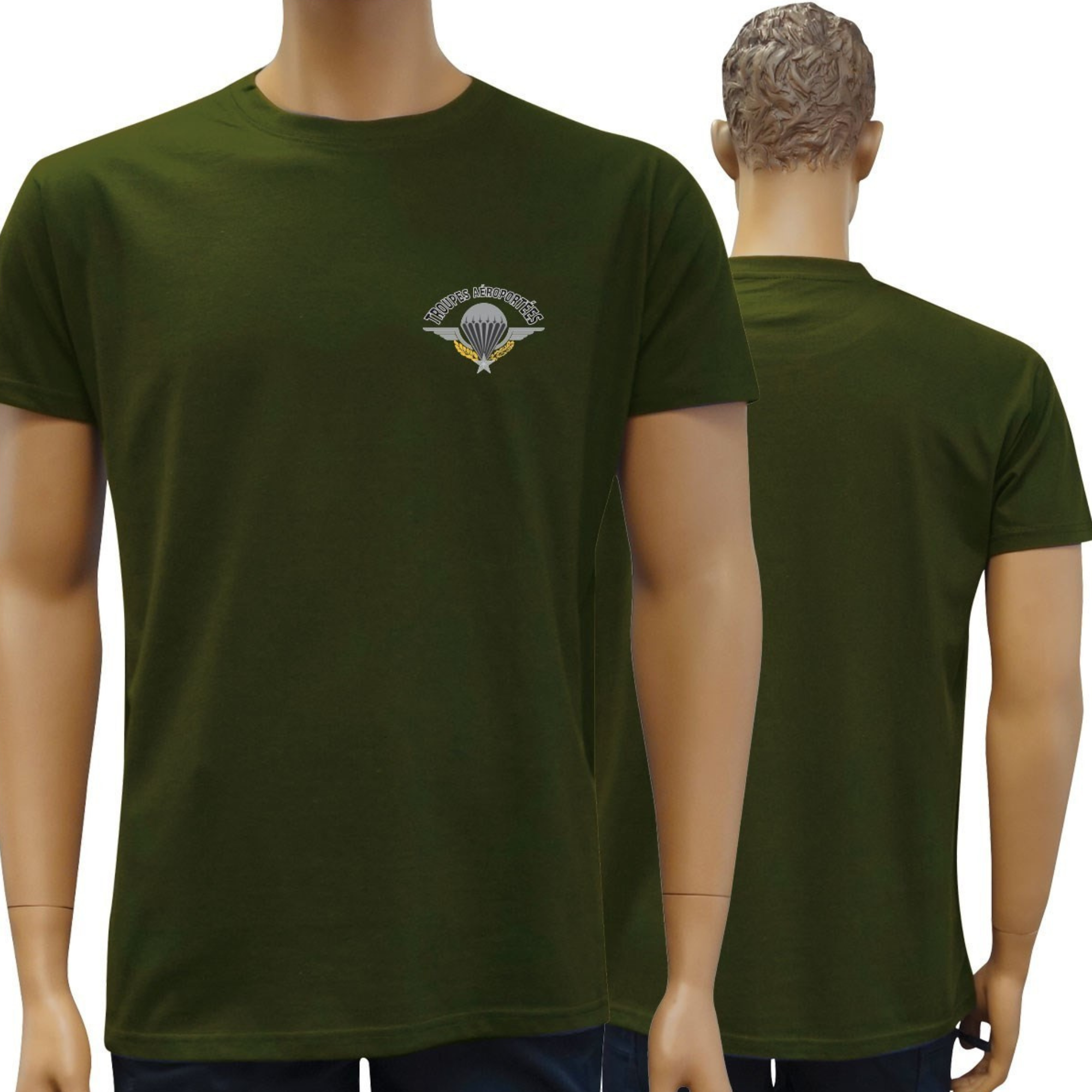 Tee shirt militaire parachutiste sale