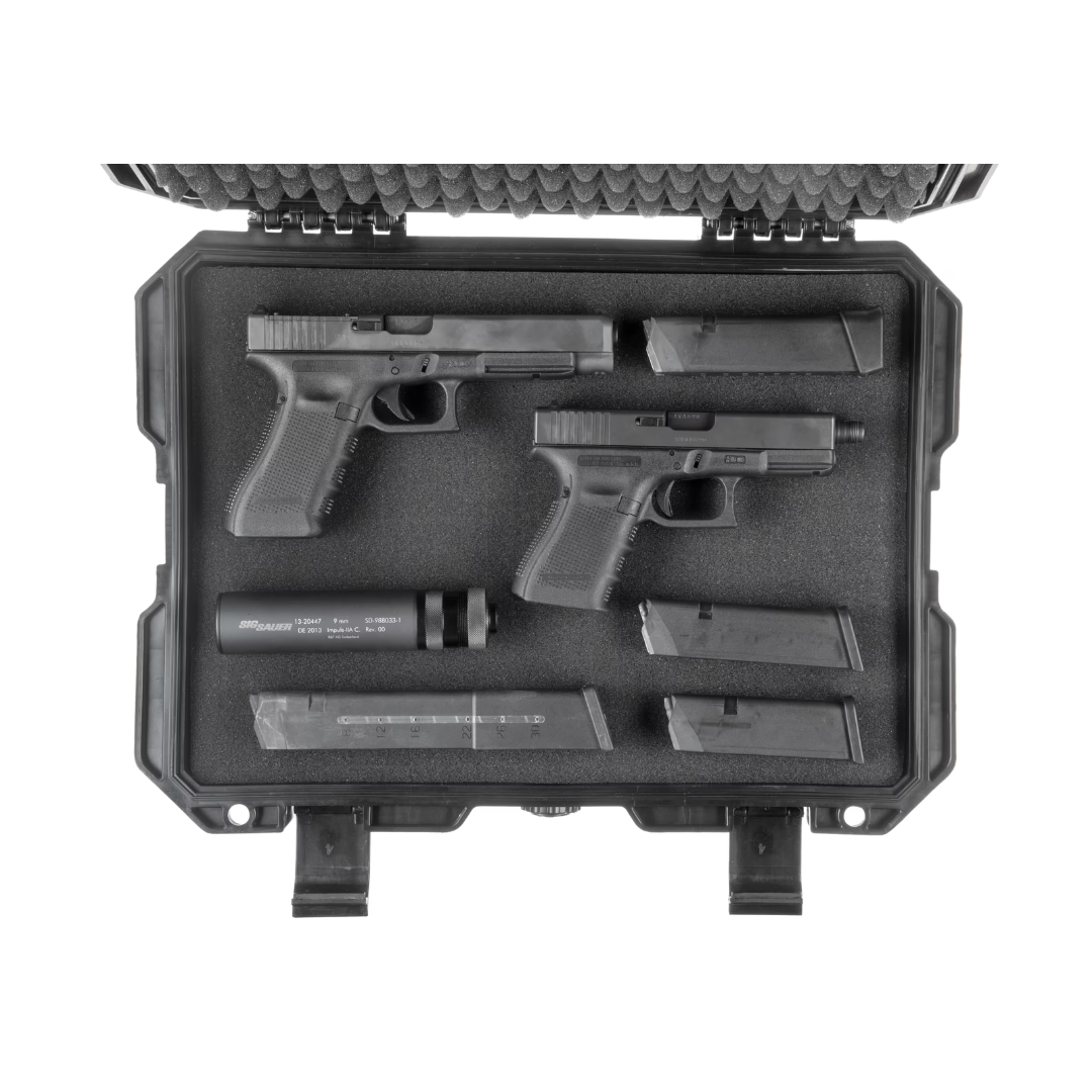 Mallette Pistolet Grande Capacité avec mousse PNP – 46 cm