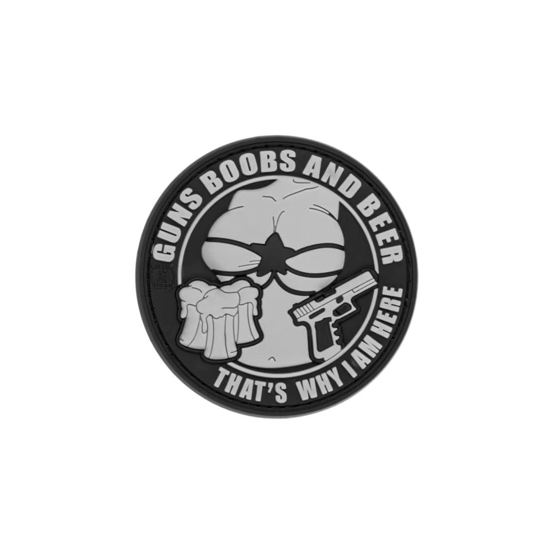 Patch PVC “Guns Boobs and Beer”