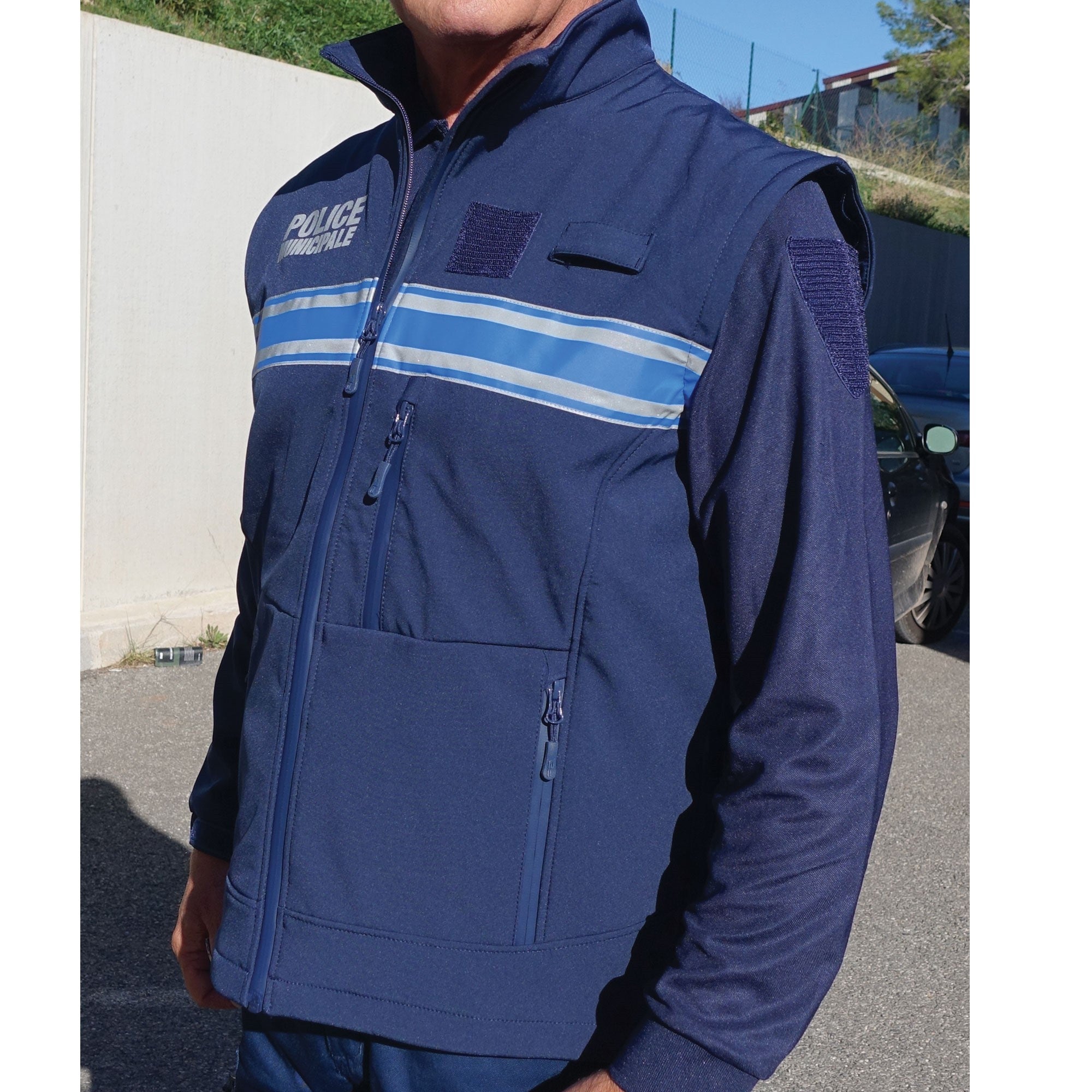 Veste Softshell 2 en 1 à Manches Amovibles Police Municipale