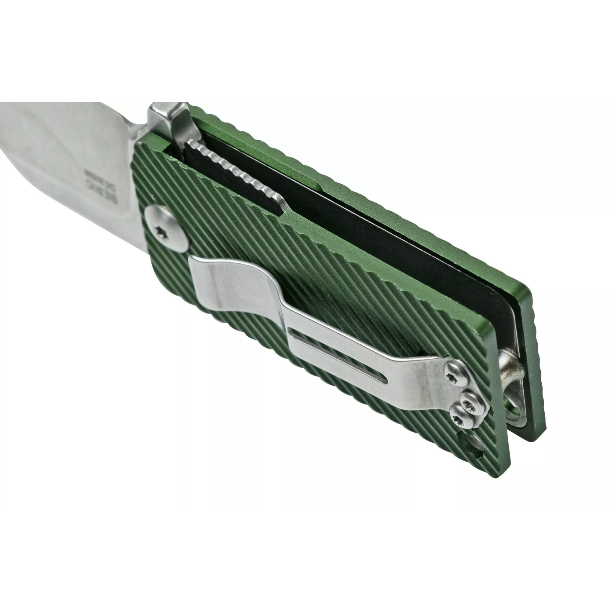 Couteau Pliant B-KEY Vert OD Anodisé