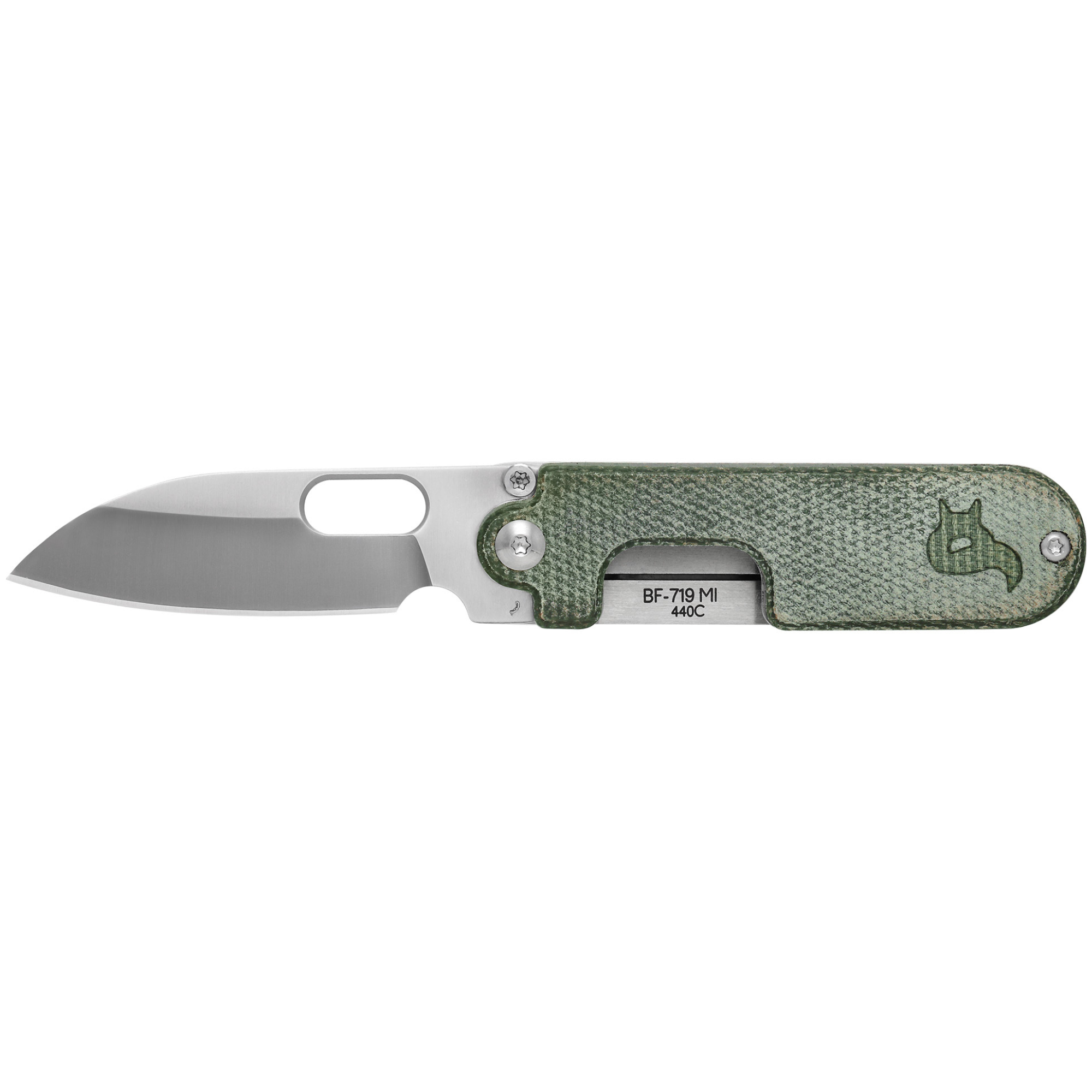 Couteau de Poche BEAN GEN.2 Micarta Vert OD