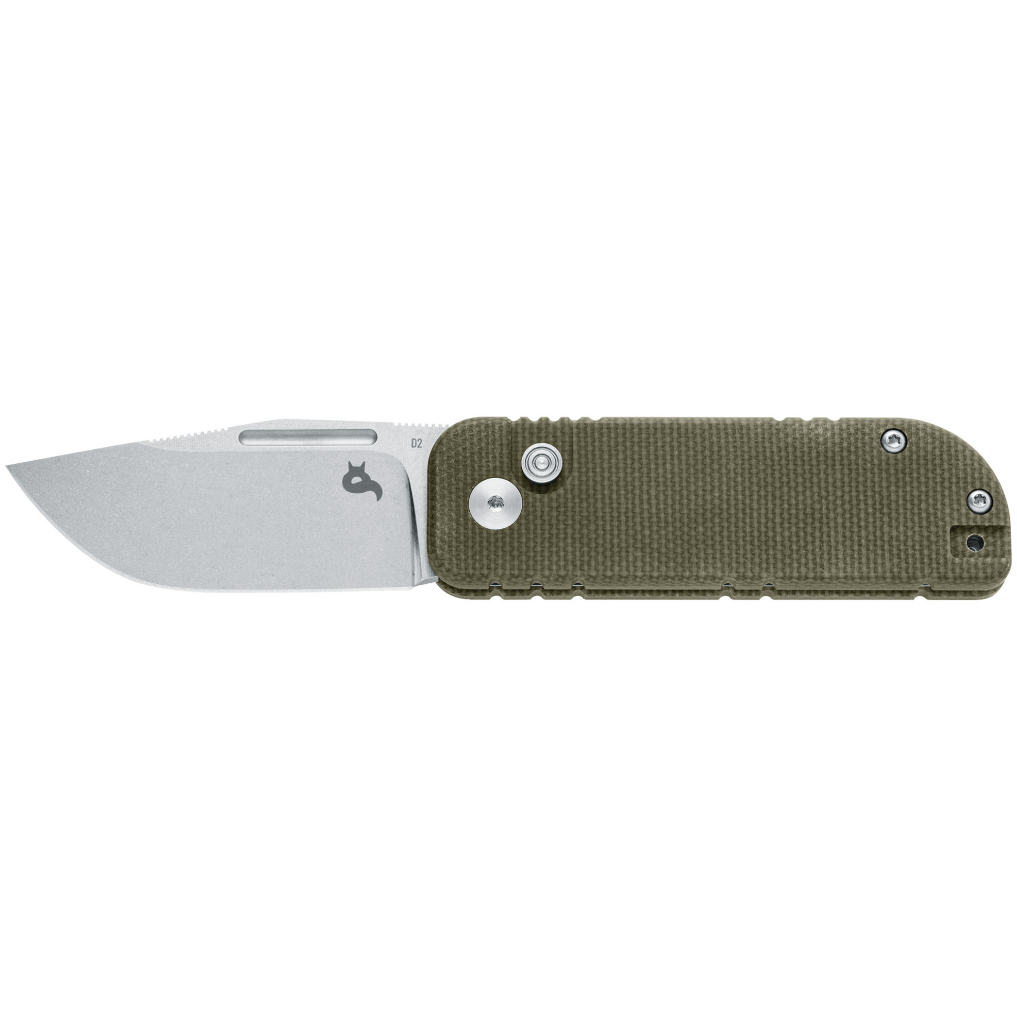 Couteau de Poche NU-BOWIE Micarta Vert OD