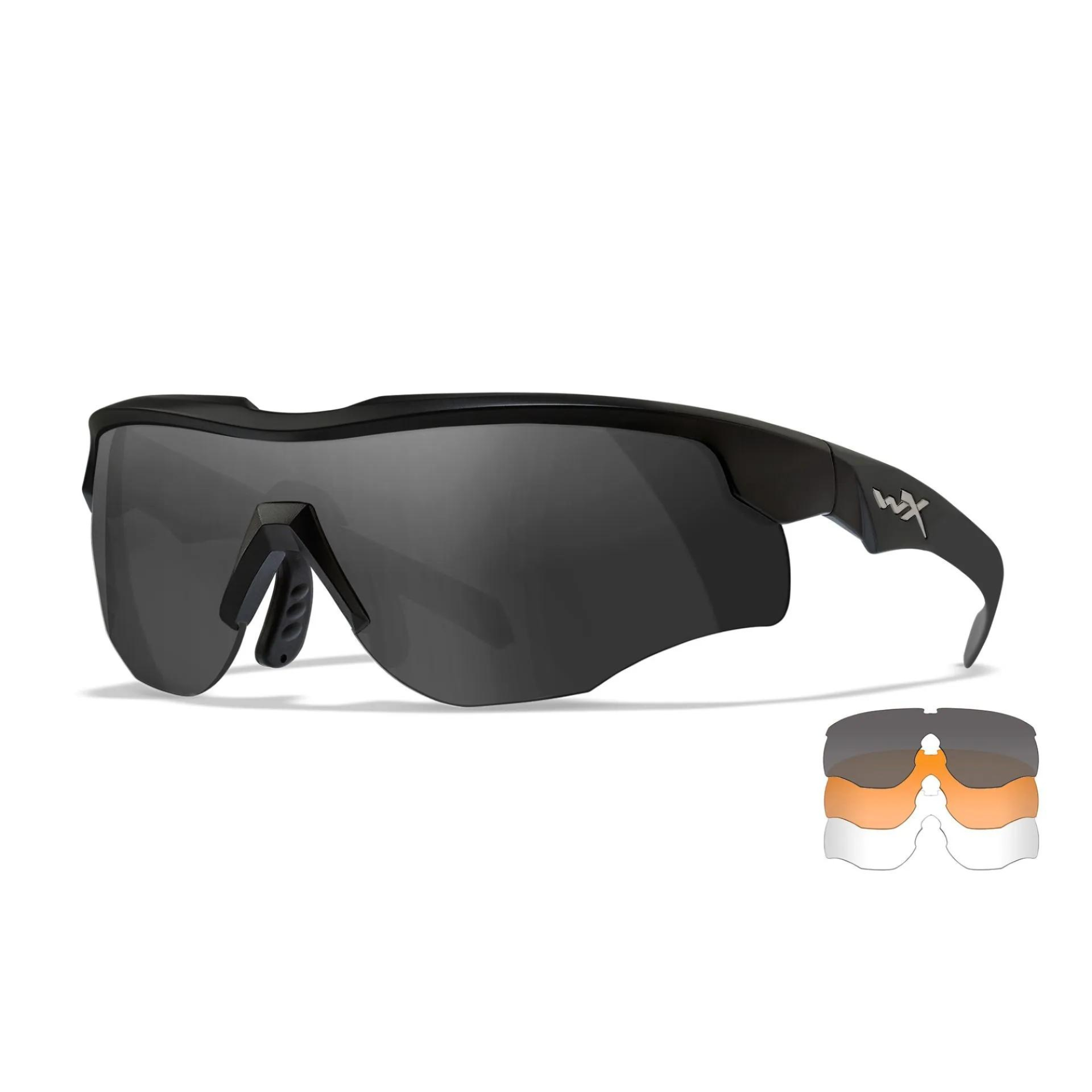 Lunettes Balistique WX ROGUE COMM - Triple Pack Verre Fumé + Verre Incolore + Verre Orange