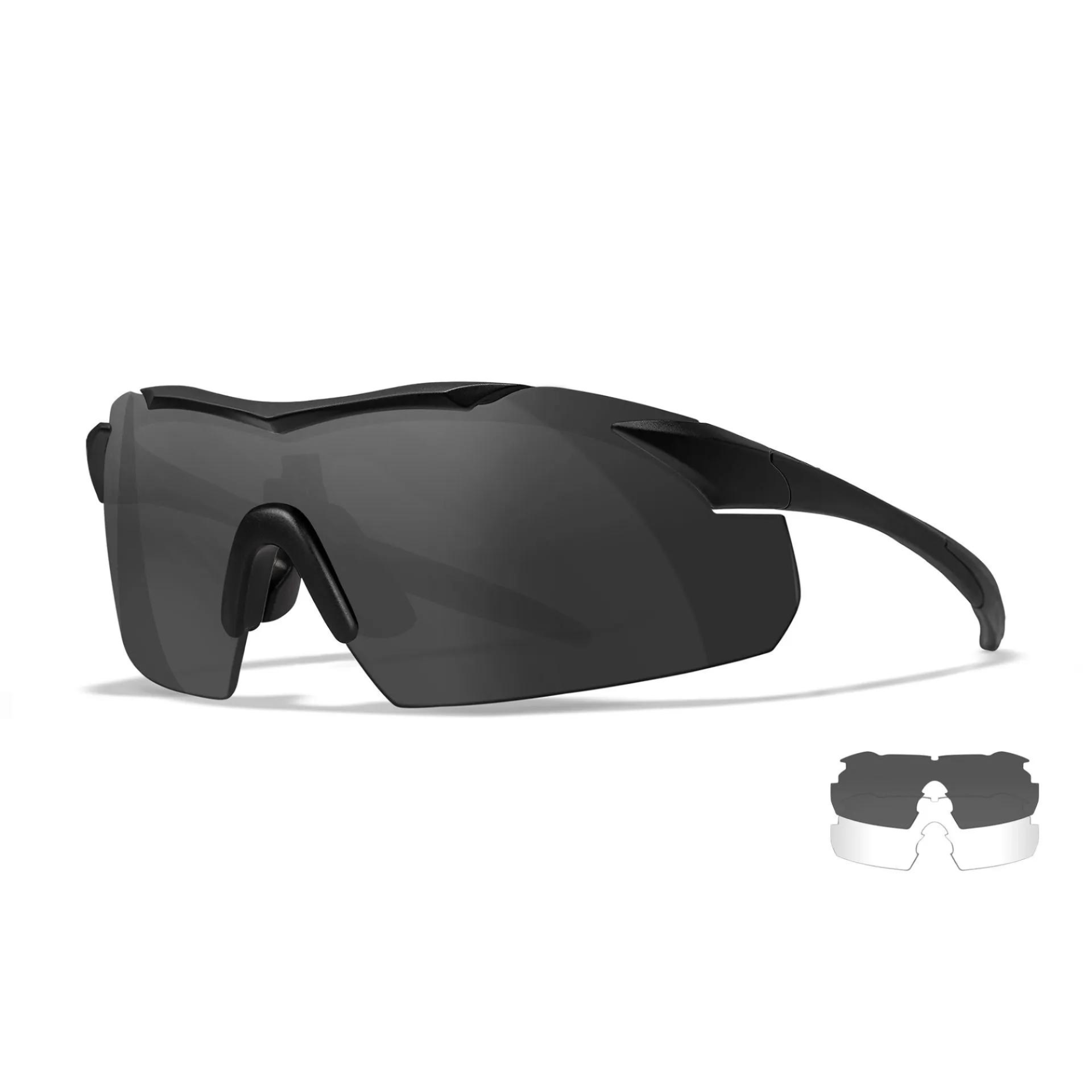 Lunettes Balistique WX VAPOR 2.5 - Double Pack Verre Incolore + Verre Fumé