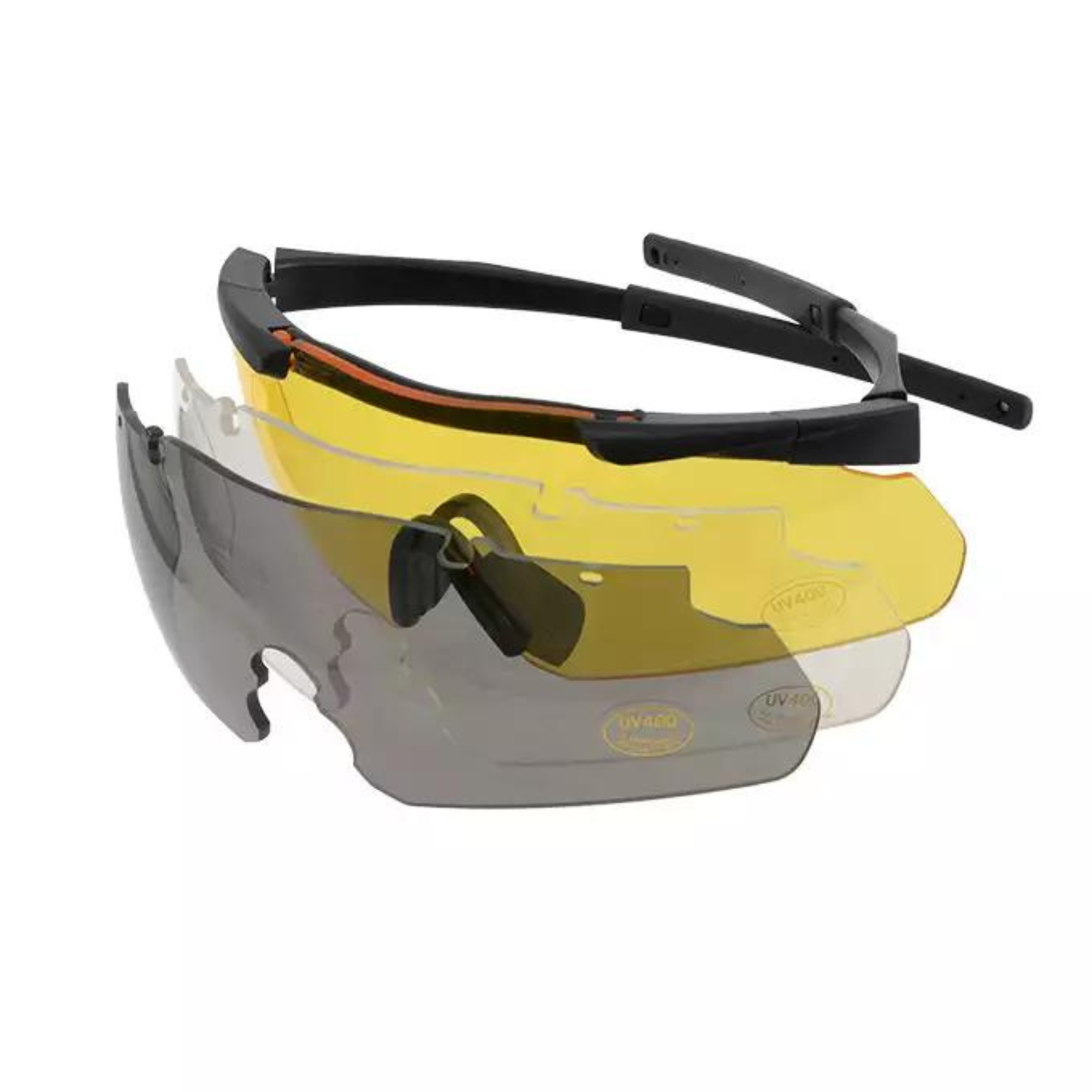 Lunettes Balistiques SIERRA 1 Triple Pack Verre Fumé + Verre Incolore + Verre Jaune