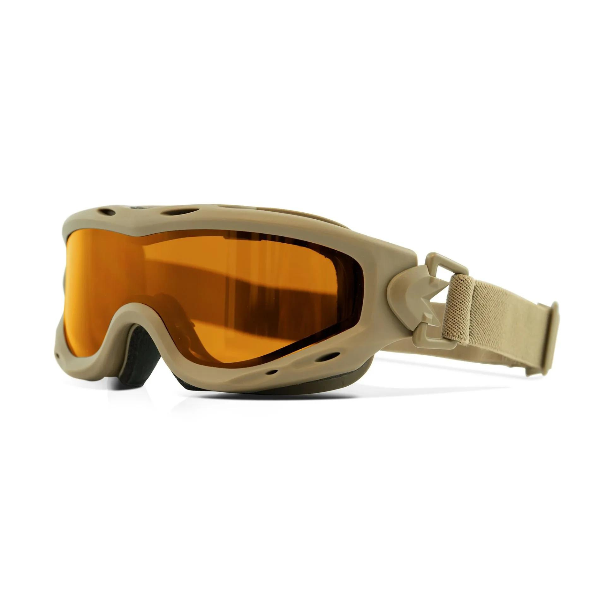 Masque Balistique SPEAR DUAL LENS - Triple Pack Verre Fumé + Verre Incolore + Verre Orange