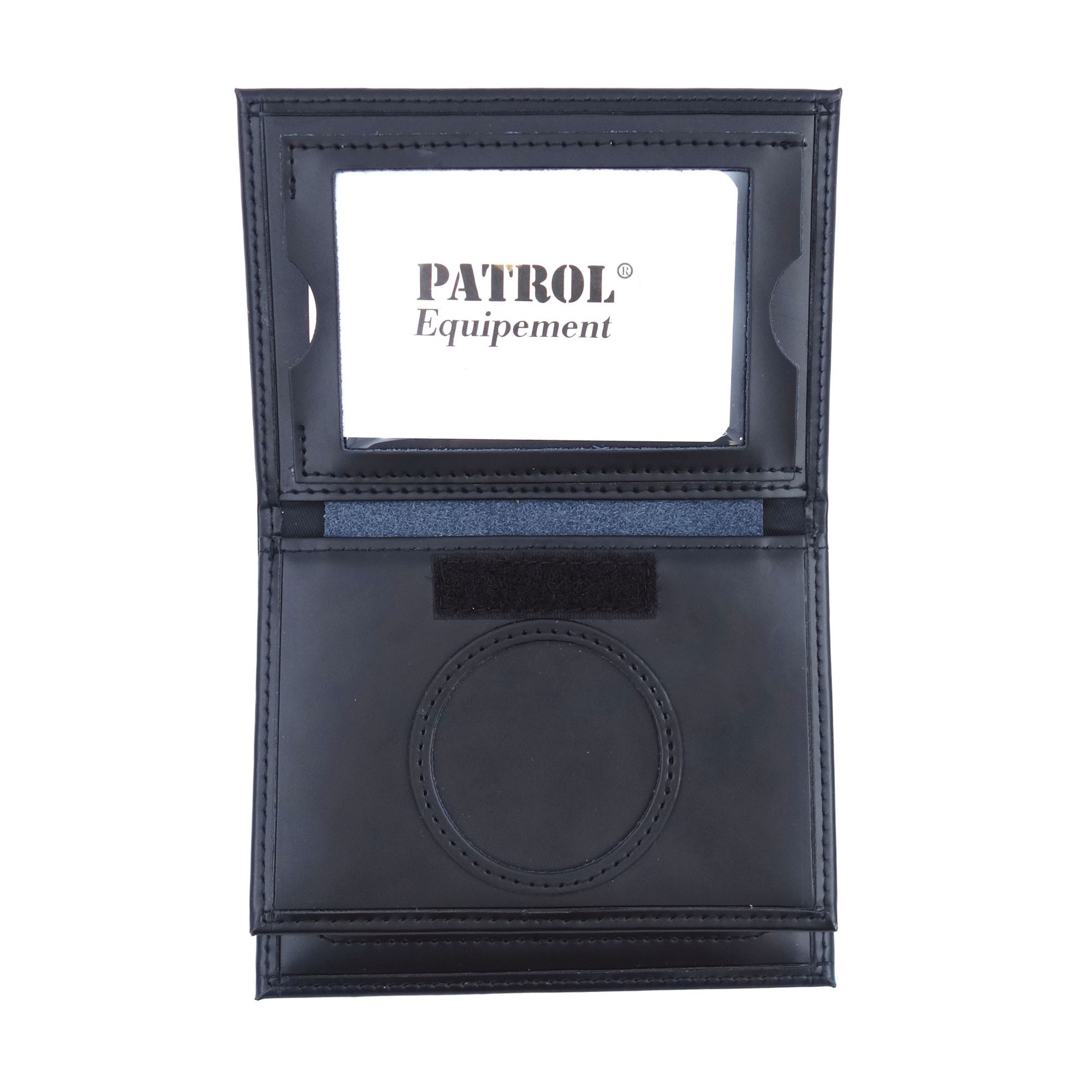 Porte-Cartes en Cuir 3 Volets Format CB avec Médaille Sapeurs Pompiers