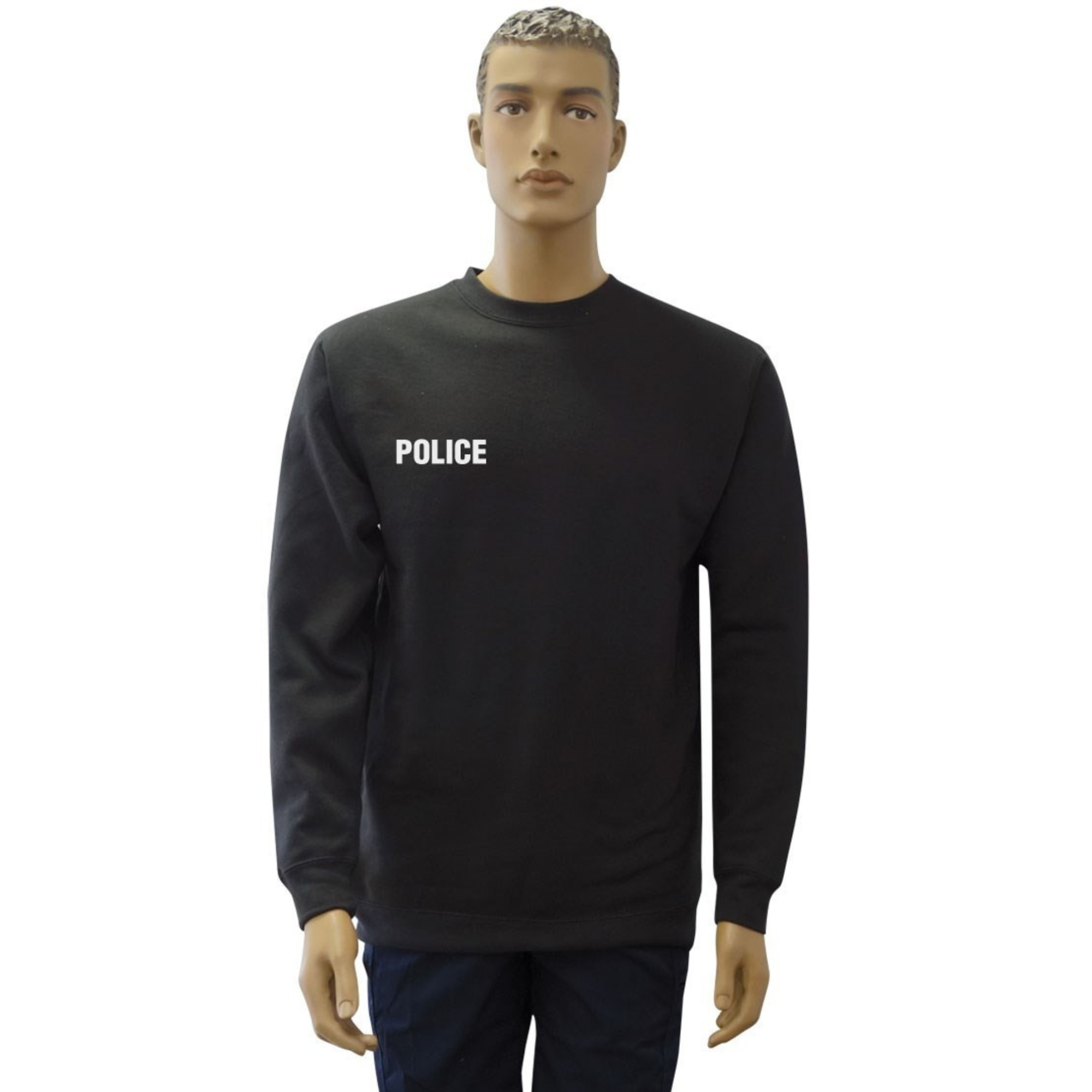 Sweat Noir avec Marquage Police