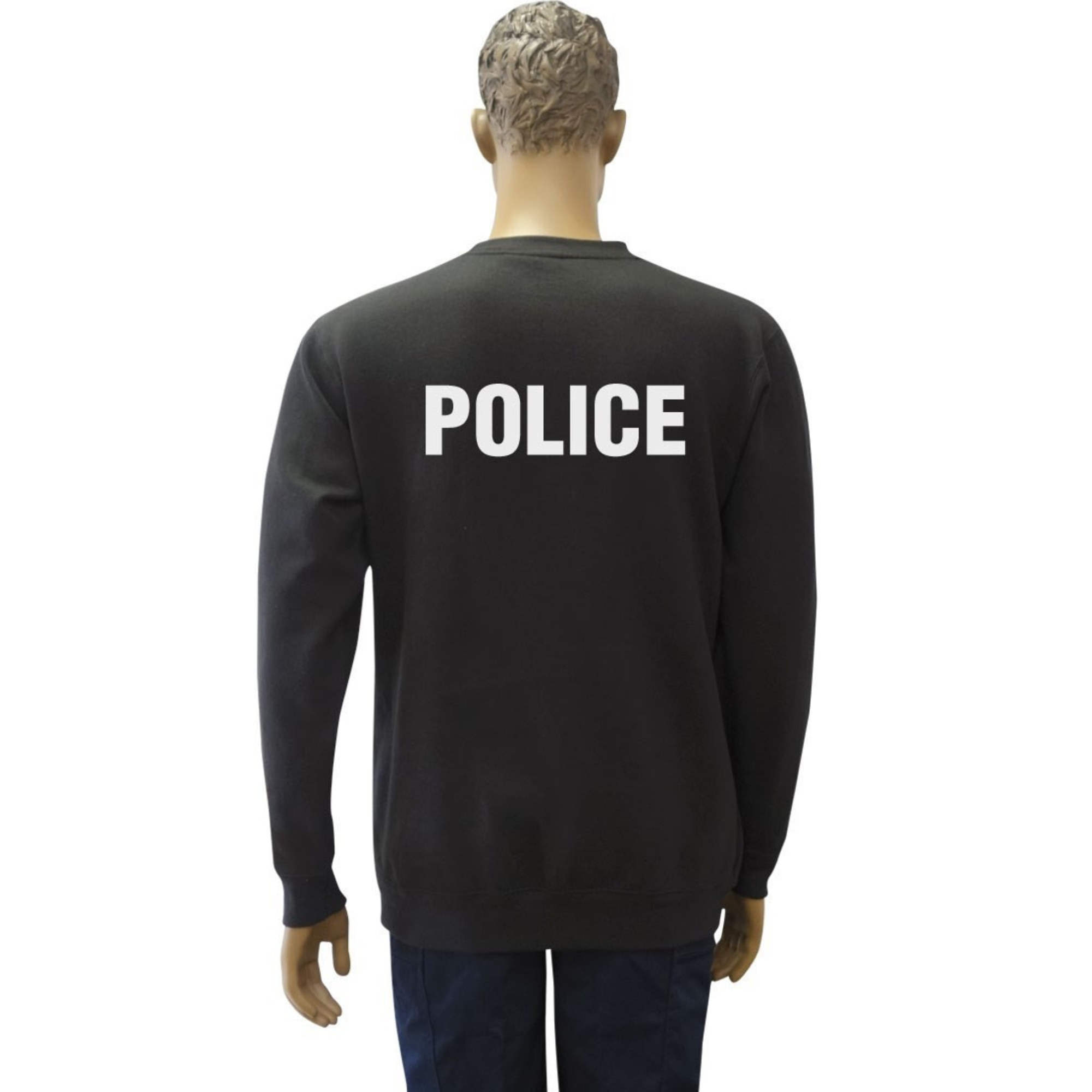 Sweat Noir avec Marquage Police