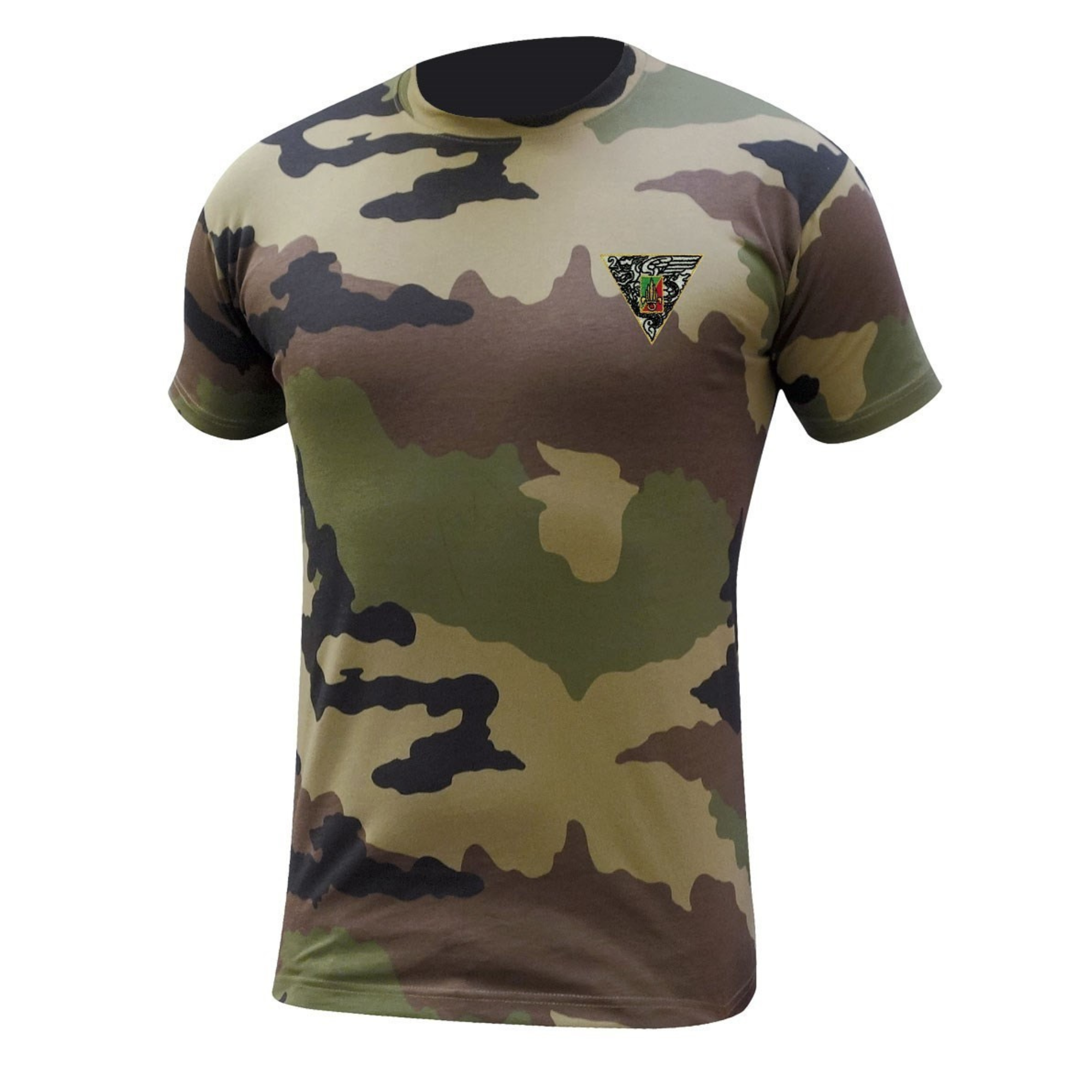 T-shirt Camouflage CE à Manches Courtes Brodé 2REP