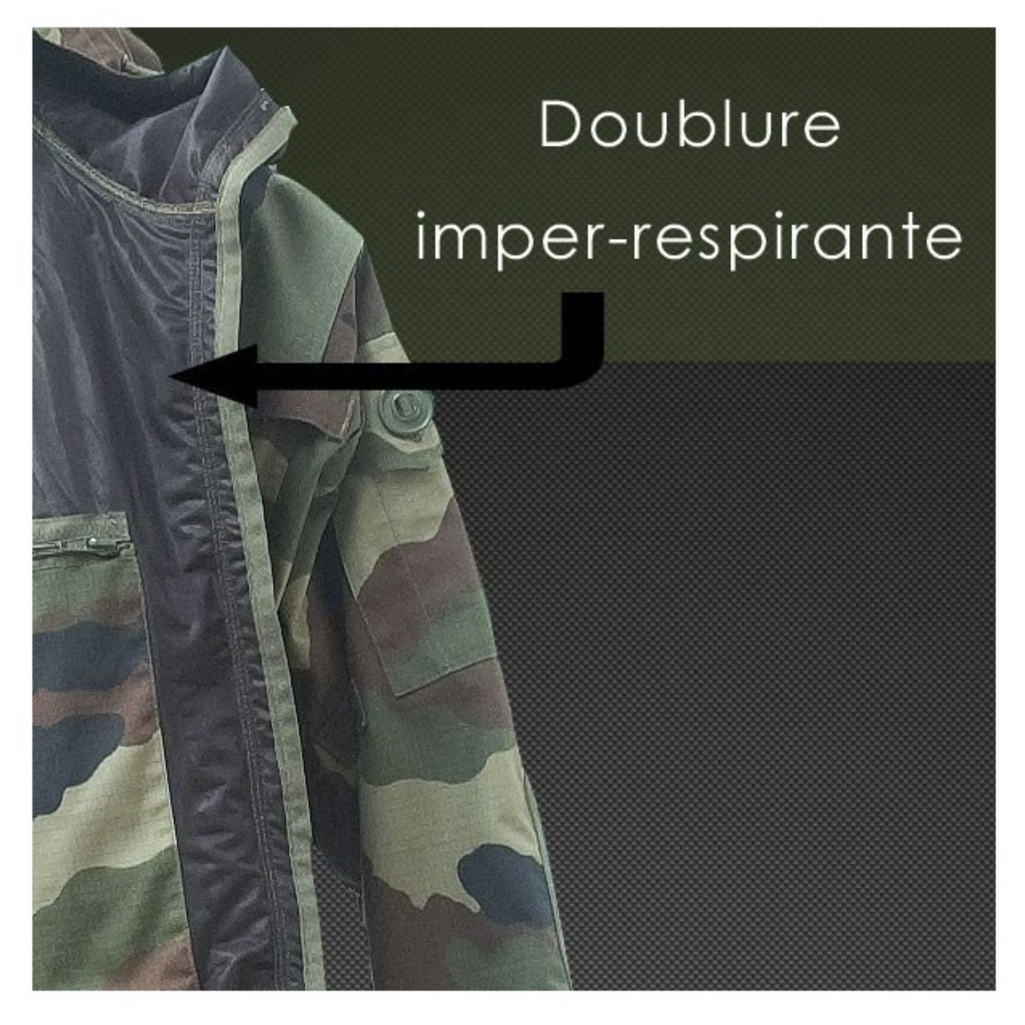 Veste Guerilla Intempéries Camouflage Centre Europe