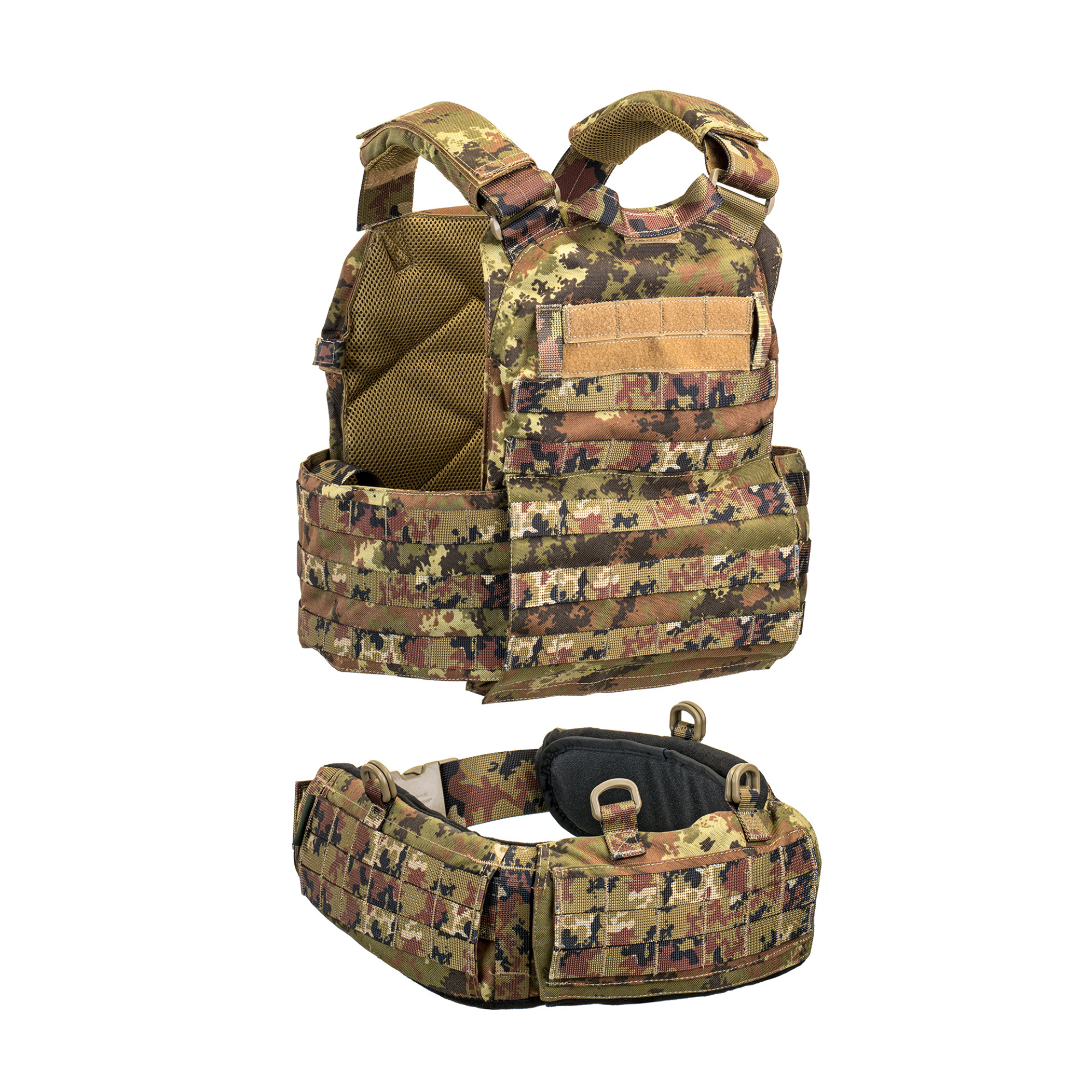 Gilet Porte Plaques avec Ceinturon MOLLE BAV13