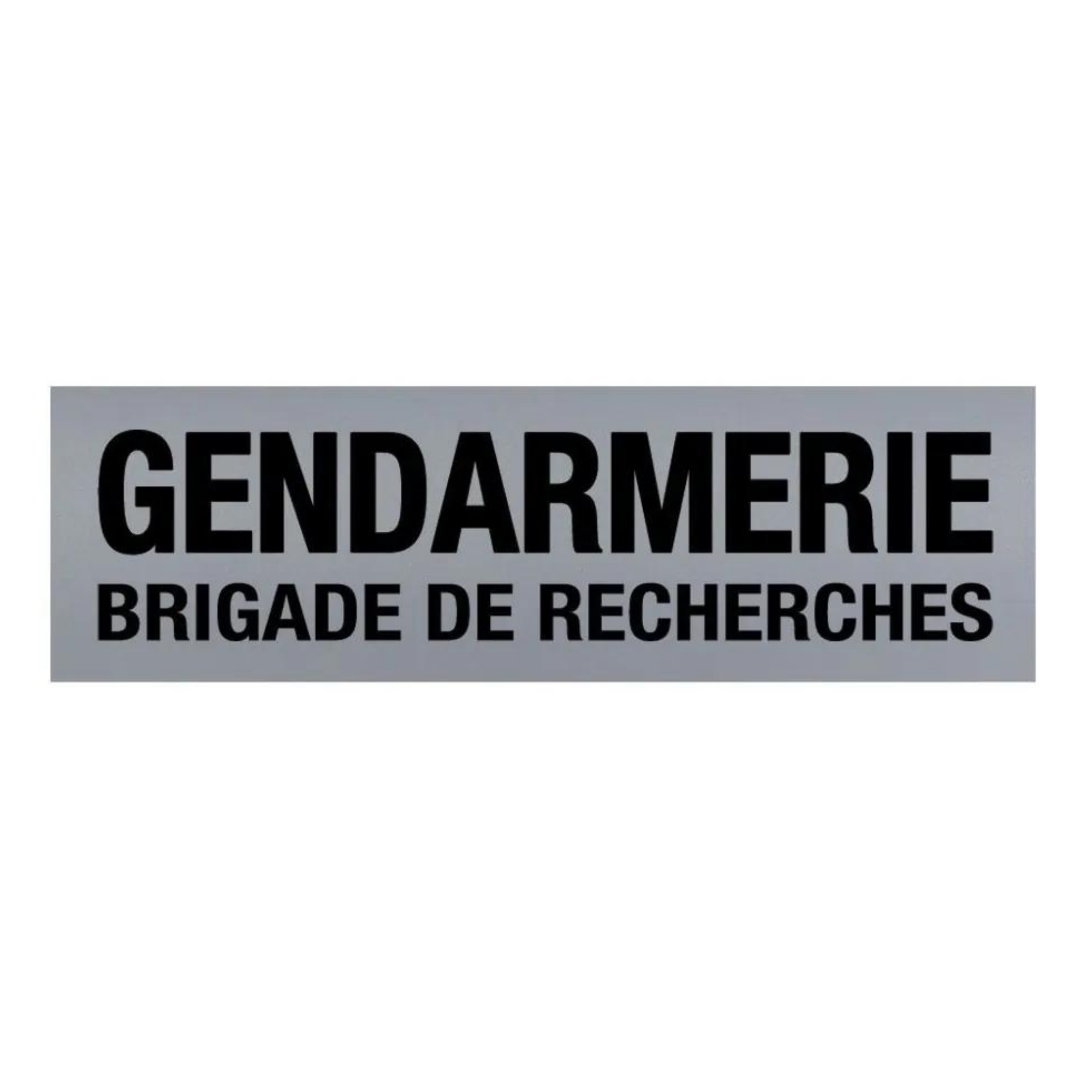 Bandeau d'Identification Réfléchissant Gendarmerie Brigade de Recherches