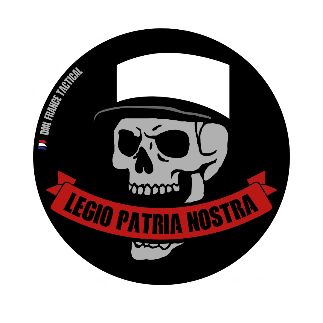 Écusson Legio Patrio Nostra - Crâne et Kepi Blanc