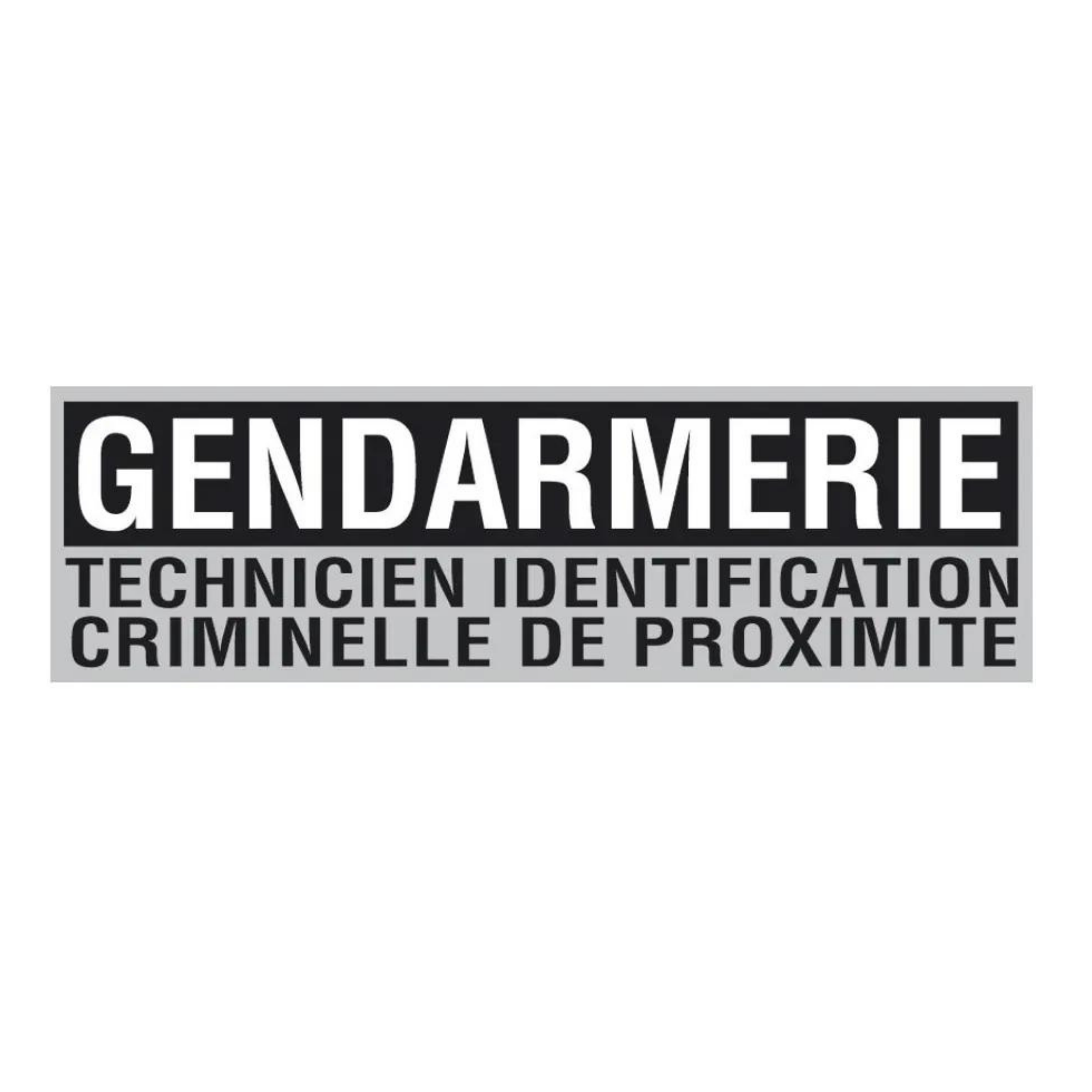 Bandeau d'Identification Réfléchissant Inversé Gendarmerie TIC de Proximité