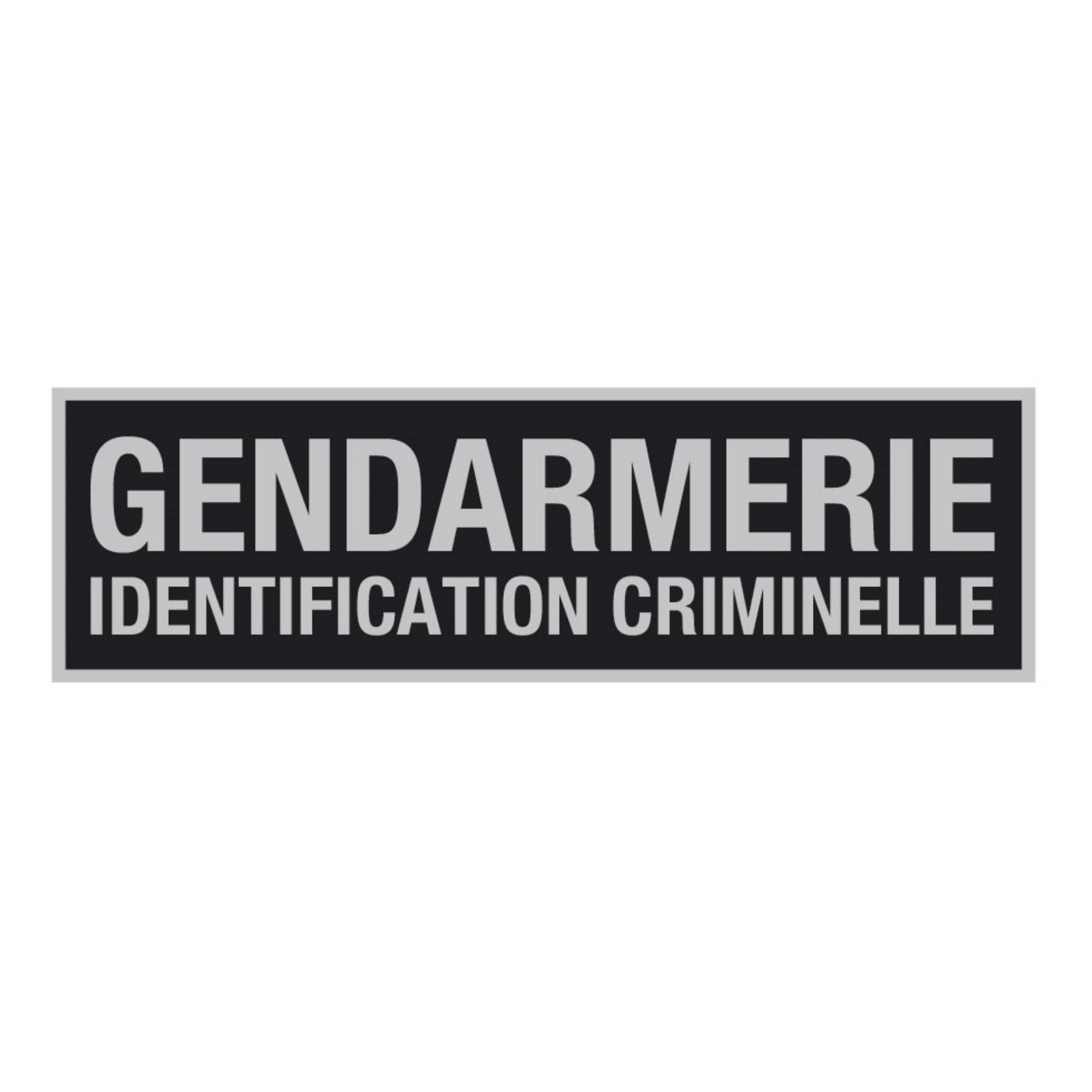 Bandeau d'Identification Réfléchissant Inversé Gendarmerie Identification Criminelle