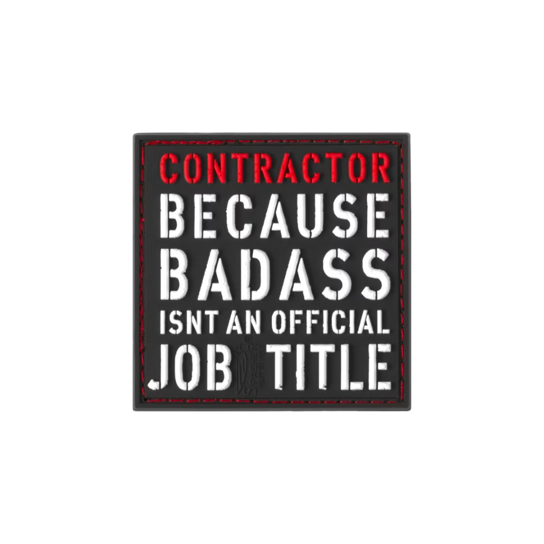 Patch PVC “Contractor Because Badass Isn’t An Official Job Title”