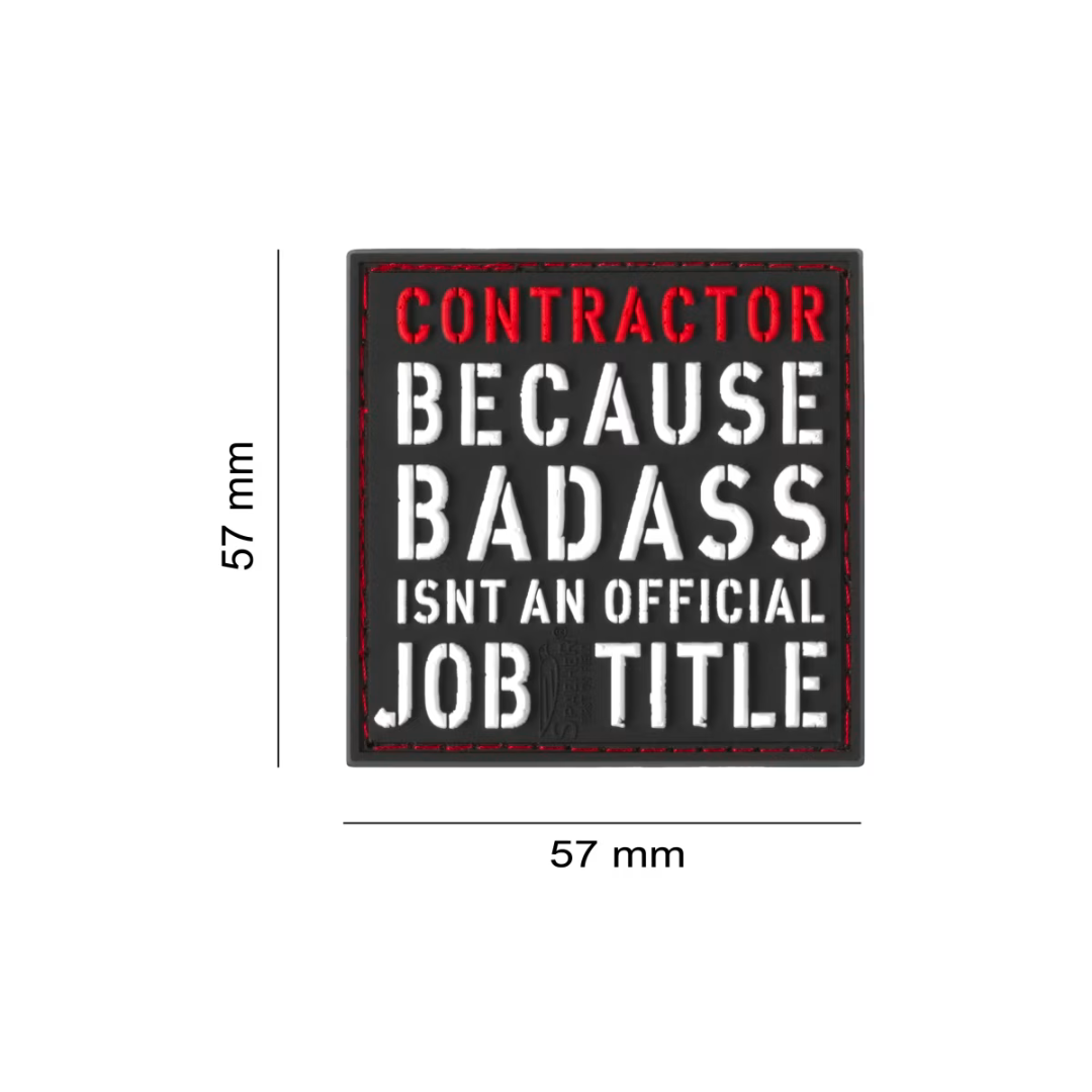 Patch PVC “Contractor Because Badass Isn’t An Official Job Title”