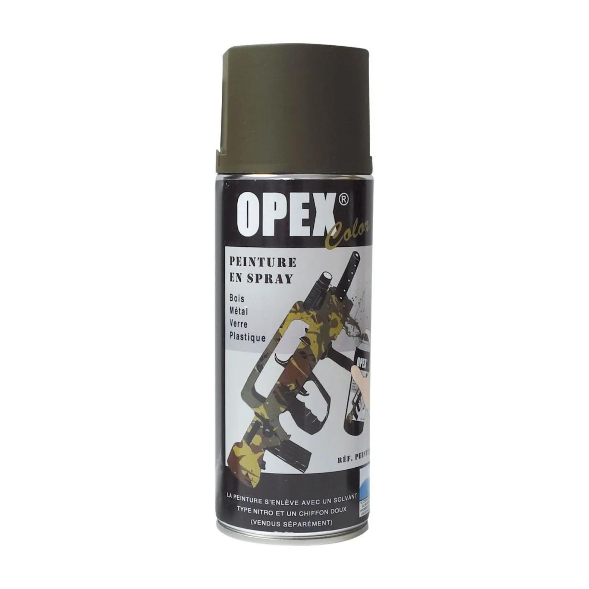 Peinture d'Armement en Spray 400 ml Vert Armée Française