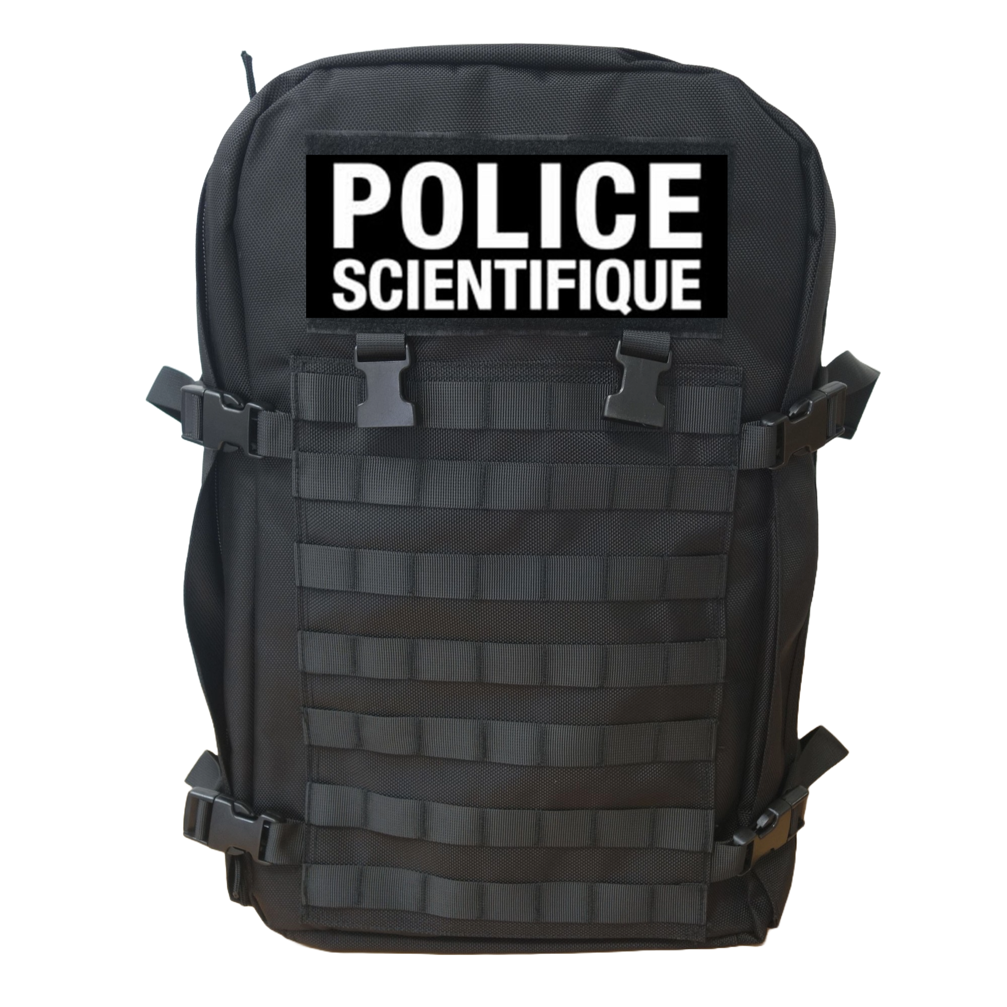 Sac d'Intervention Police Scientifique 75 Litres avec Bandeau Identification Police Scientifique