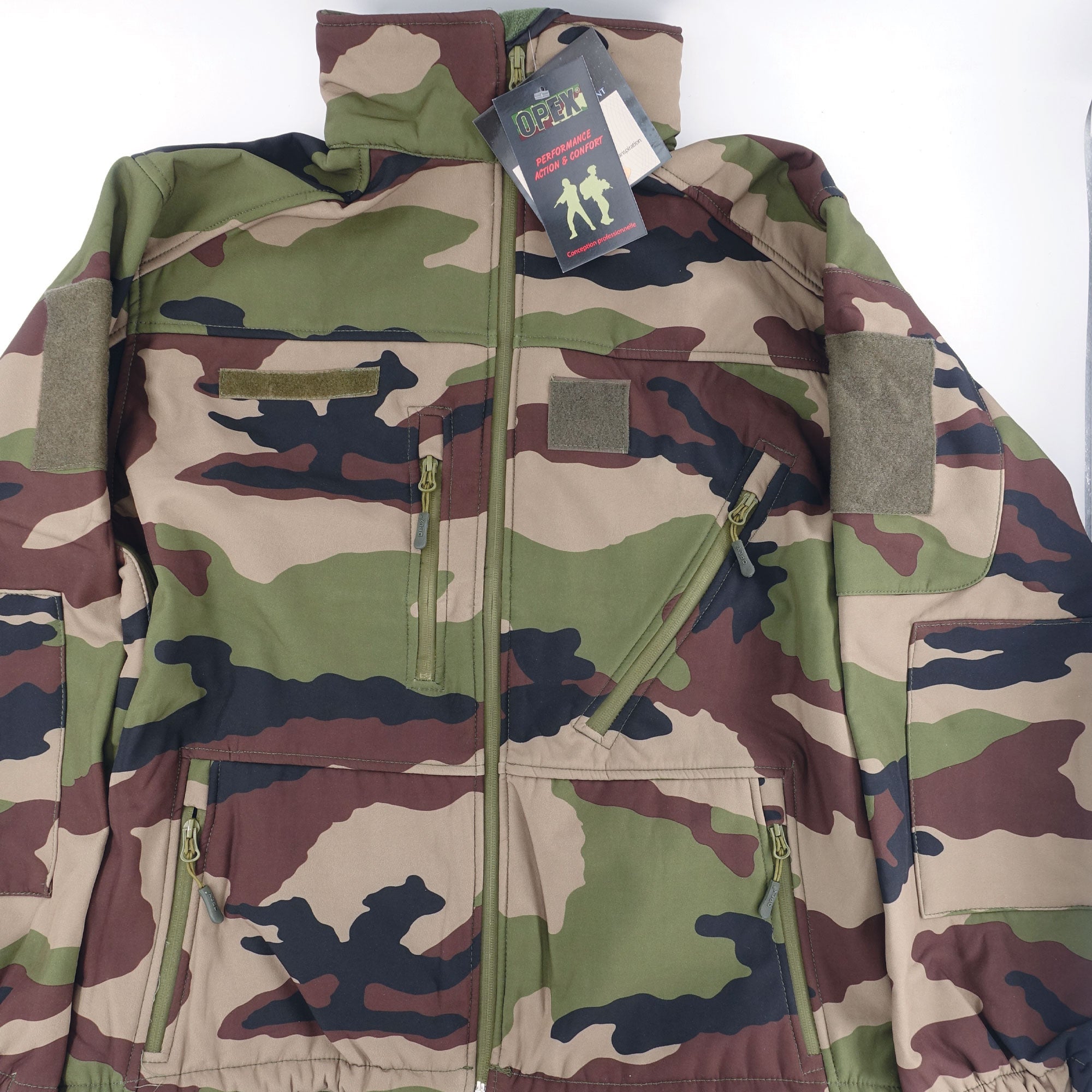 Veste Softshell 3 Couches Camouflage Centre Europe