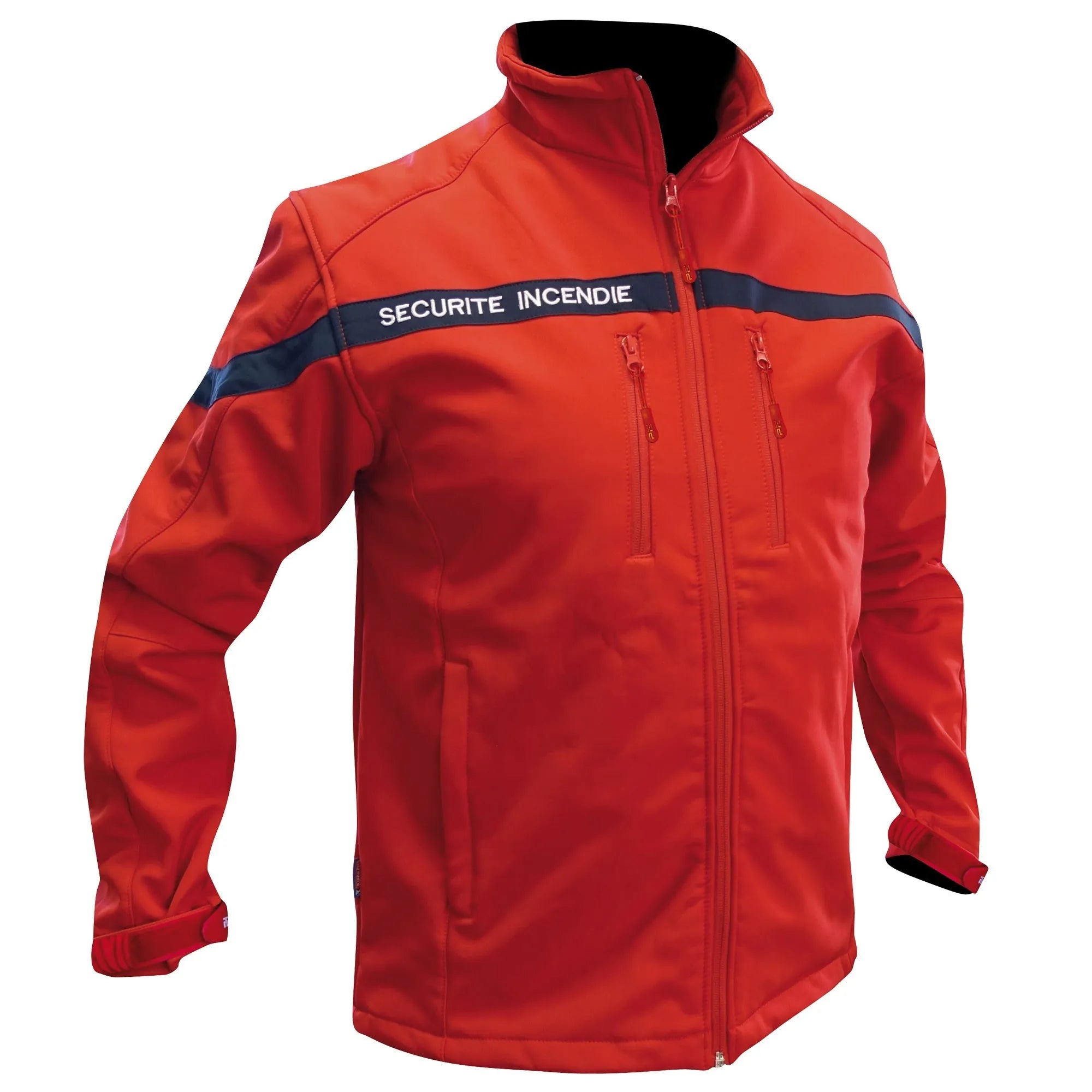 Veste Softshell 3 Couches Rouge Sécurité Incendie