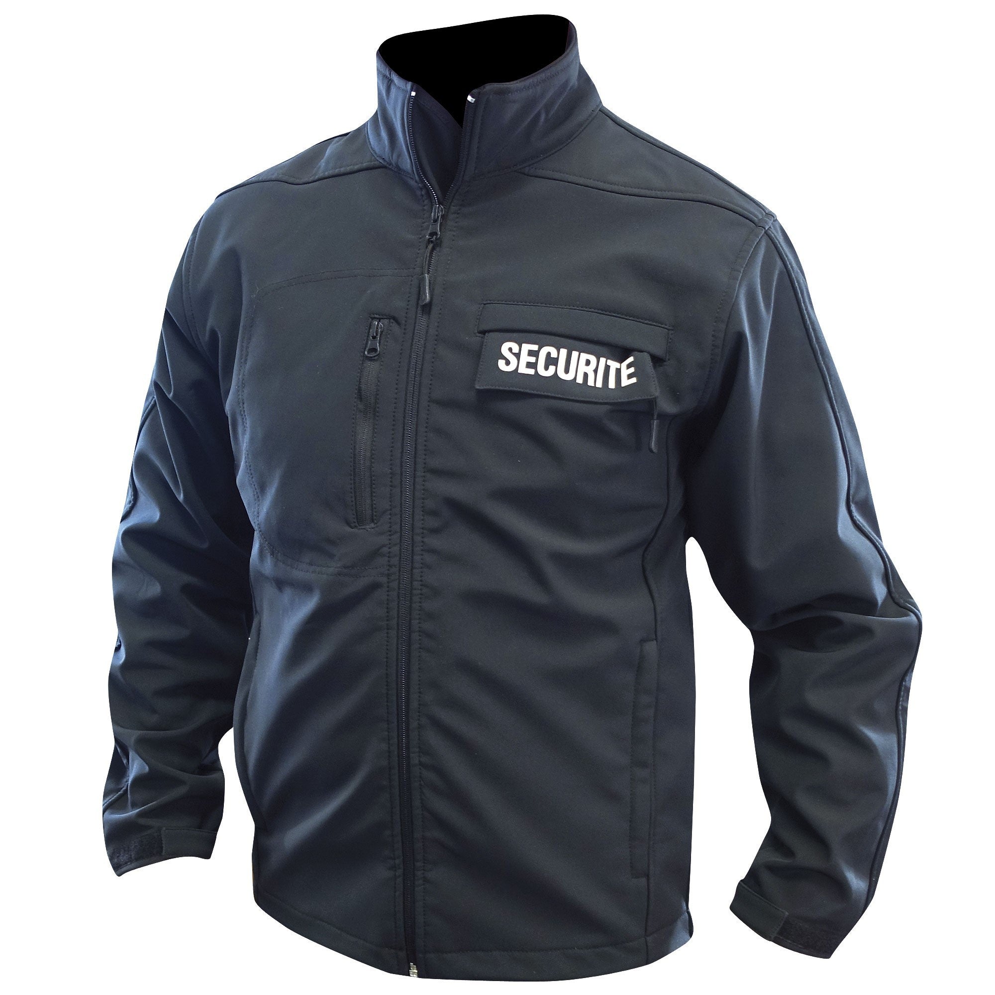 Veste Softshell Noire avec Flaps Sécurité