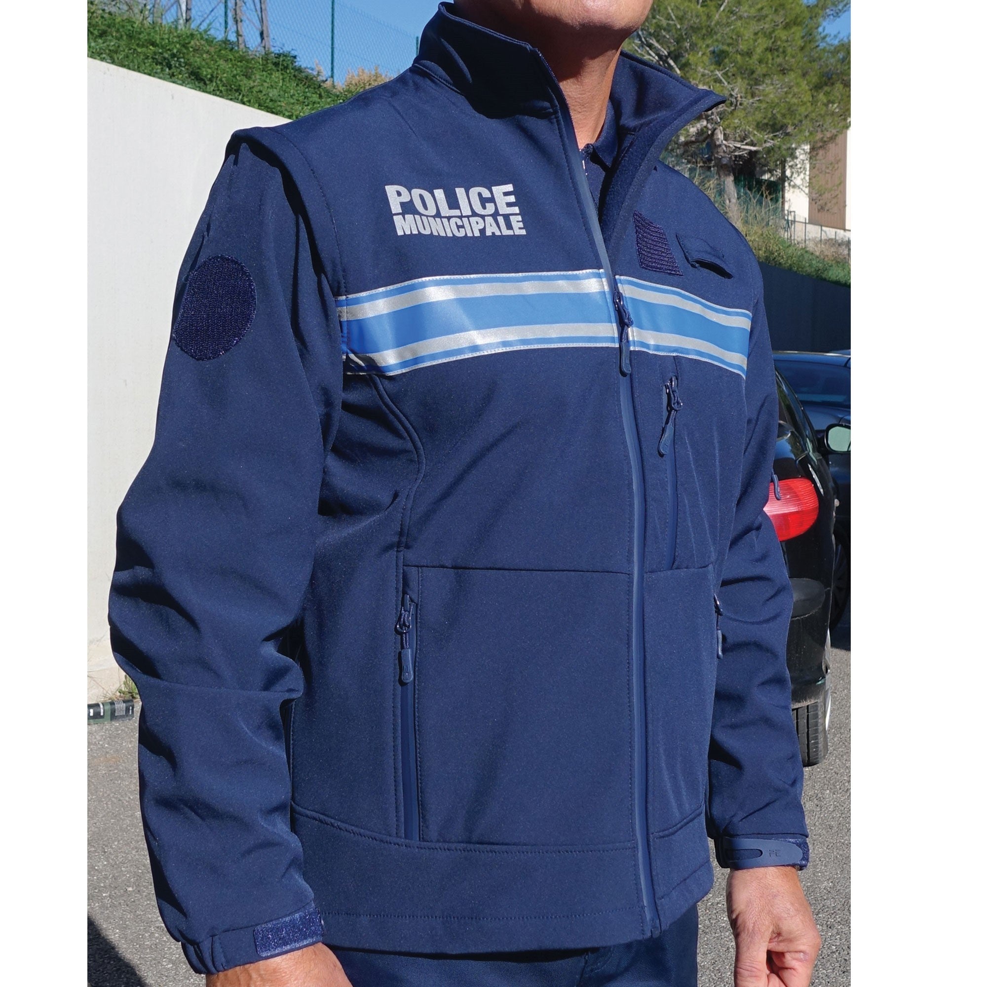 Veste Softshell 2 en 1 à Manches Amovibles Police Municipale