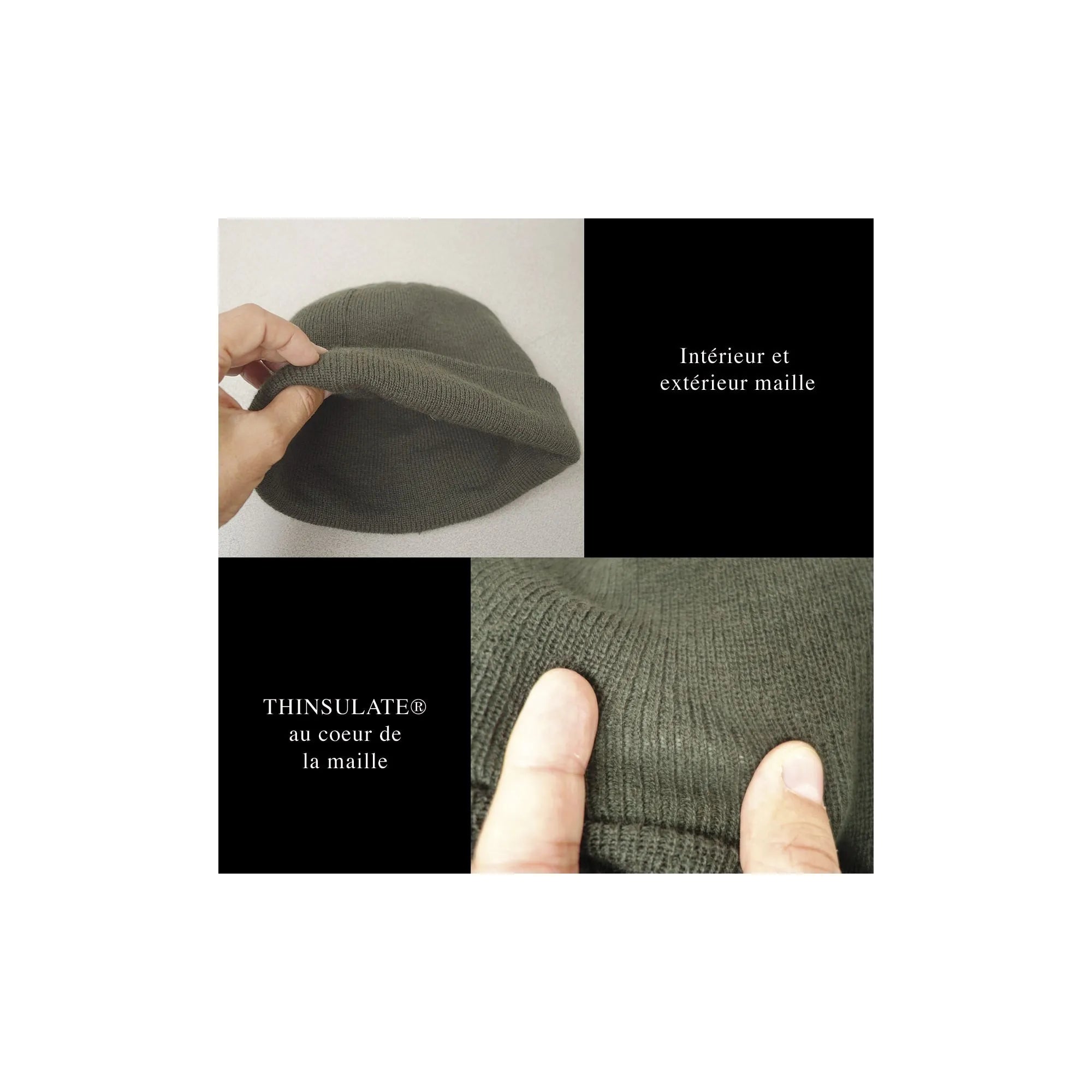 Bonnet Militaire en Maille THINSULATE®